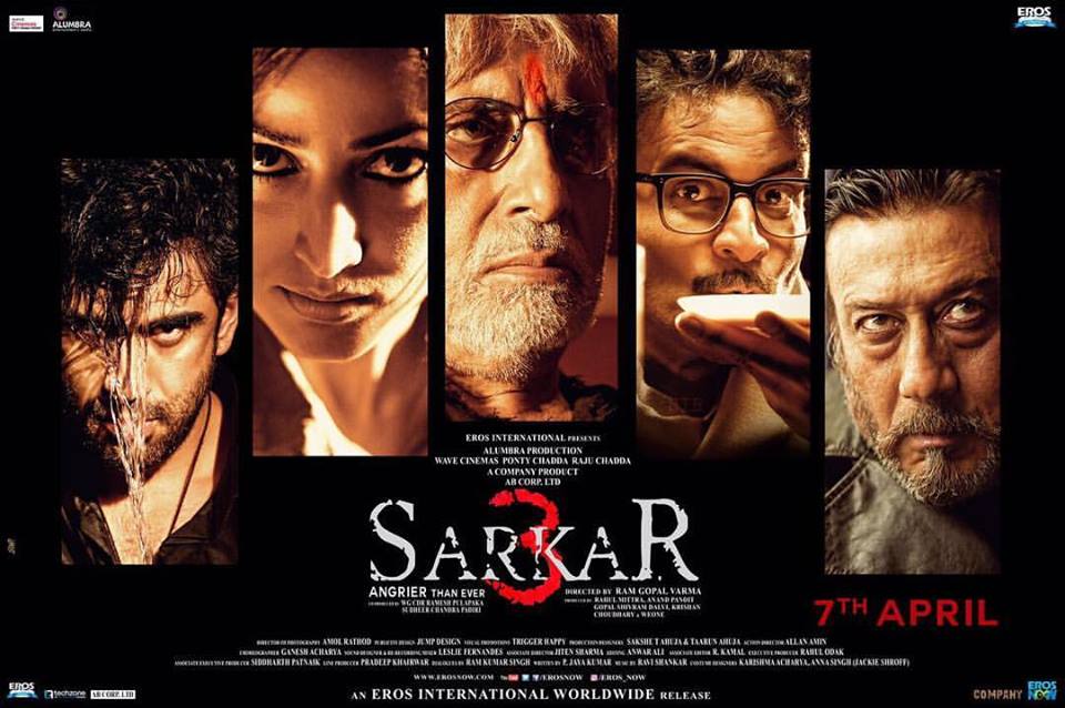 Manoj Bajpai, Amitabh Bachchan New Upcoming movie made under Ram Gpal Verma project Sarkar 3 movie release date, star cast, 2017 movie Poster