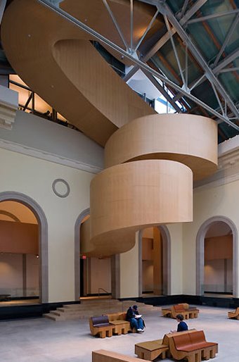 Plywood furniture at the AGO