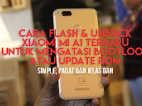 Cara Flash Xiaomi Mi A1 Untuk Memperbaiki Bootloop Atau Update ROM