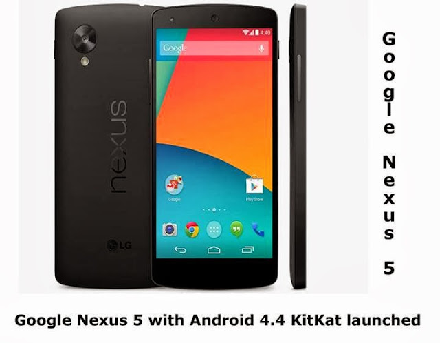 Google Nexus 5 with Android 4.4 KitKat launched