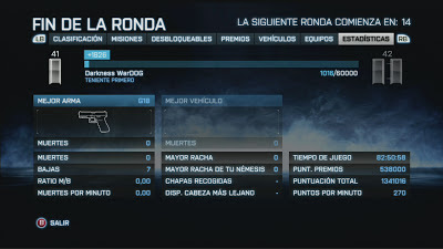 Soy 0 0 7 en el juego Battlefield 3