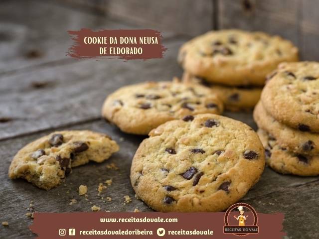 Receita de Cookie da dona Neusa de Eldorado