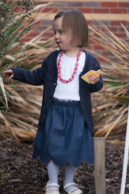 Bluebell Scalloped Skirt sewing tutorial