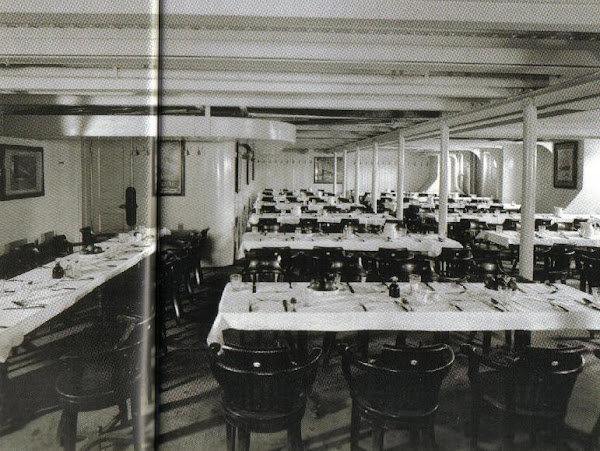 Sala de Jantar de 3 ª Classe, Deck F