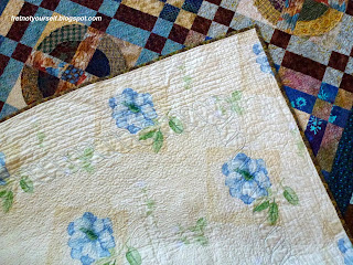 Quilt back highlights detailed quilting