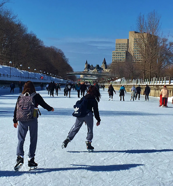 Rideau Canal skateway at Ottawa's Winterlude Festival Canada