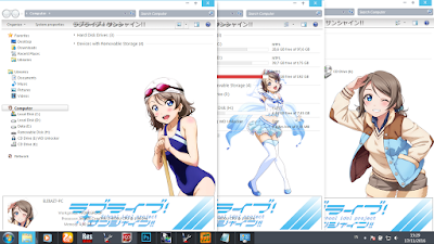 [Theme Win 7] Love Live! Sunshine - Watanabe You by Eldiaz7