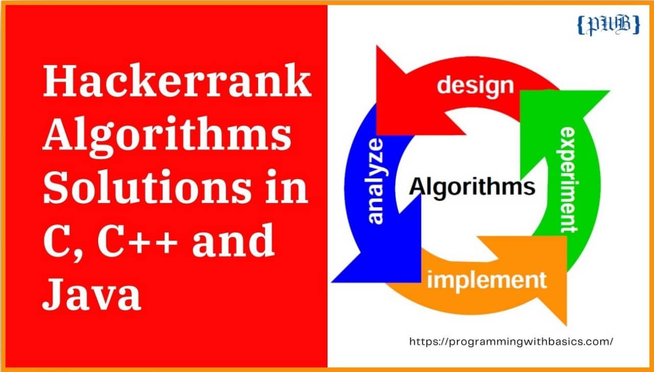 Hackerrank Algorithms Solutions in C