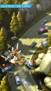 Screenshots of the Smash bandits racing for Android tablet, phone.