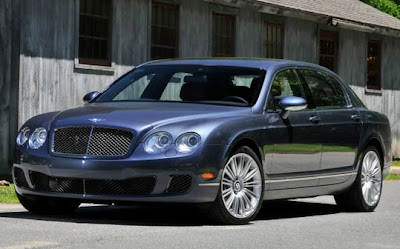 2012 Bentley Continental Flying Spur Speed Sedan Rear Exterior - Angular Front View