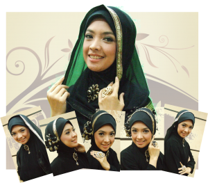 Cara memakai jilbab