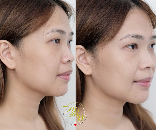 before and after photo of  Flormar HD Invisible Cover Foundation Review by Nikki Tiu www.askmewhats.com