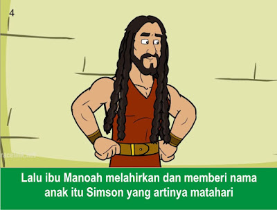 Komik Alkitab Anak: Rahasia Kekuatan Simson