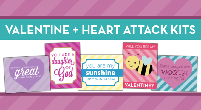 LDS Young Women Heart Attack Valentines Free Download