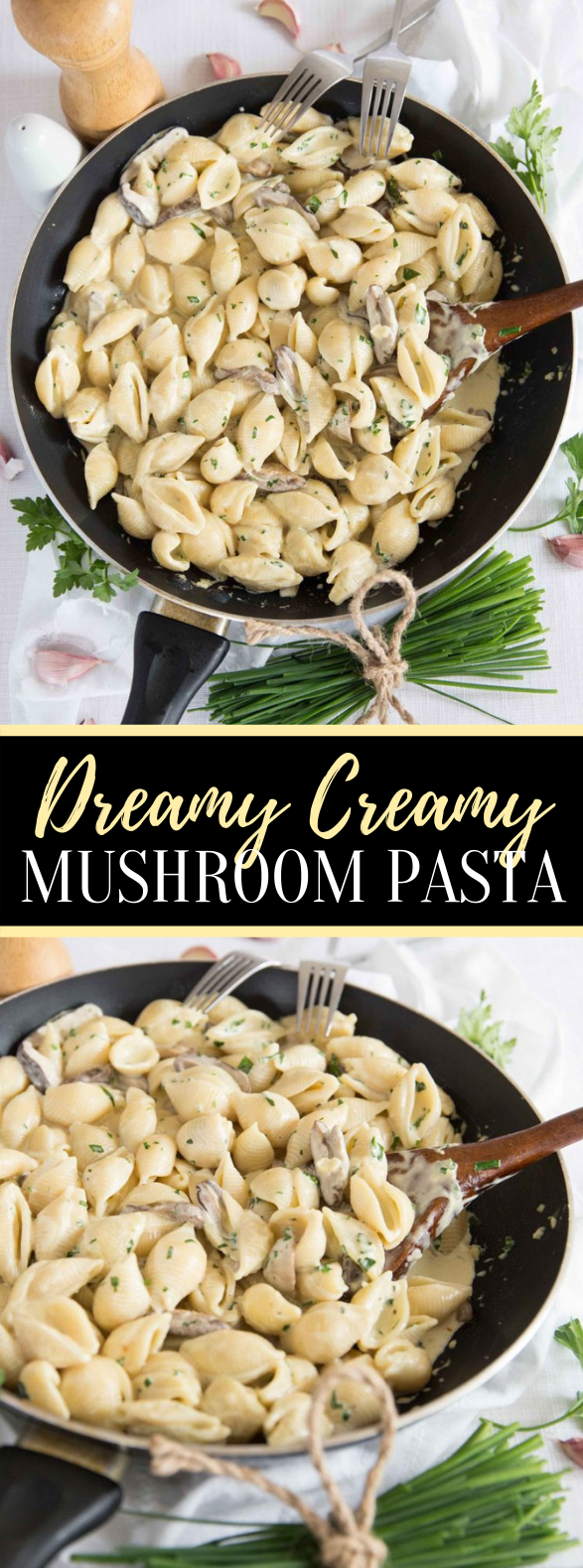 Dreamy Creamy Mushroom Pasta #dinner #vegan