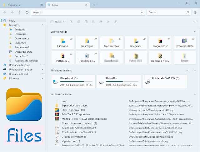 Files 2.4.71 - Un buen ejemplo de lo que debería de ser el explorador de archivos de Windows
