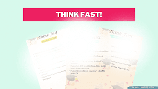 think fast printable games for grad parties
