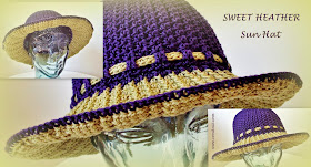 Sun Hat Crochet Pattern Short Long Brim