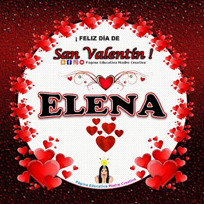 Feliz Día de San Valentín - Nombre Elena