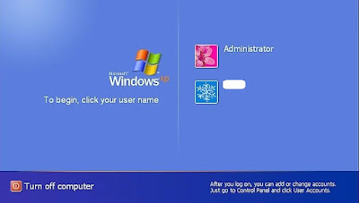 Ubah Tampilan Login Screen Windows XP