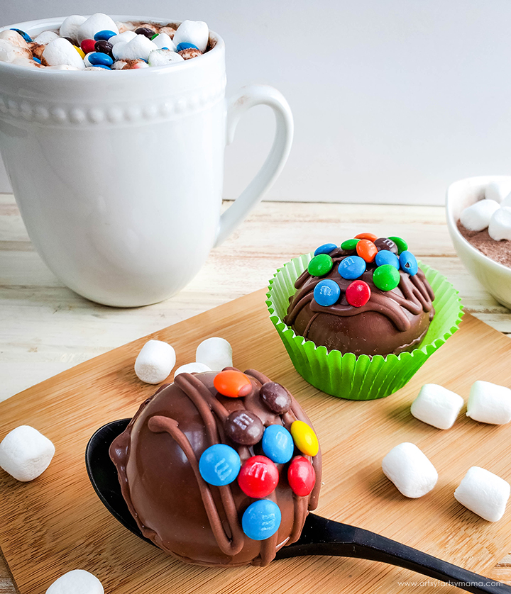 M&M Hot Cocoa Bombs