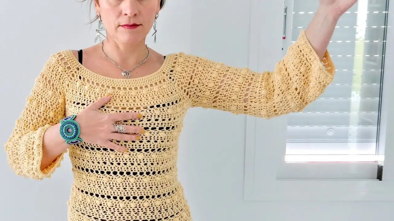 Tutorial Blusa Primavera a Crochet Paso a Paso DIY