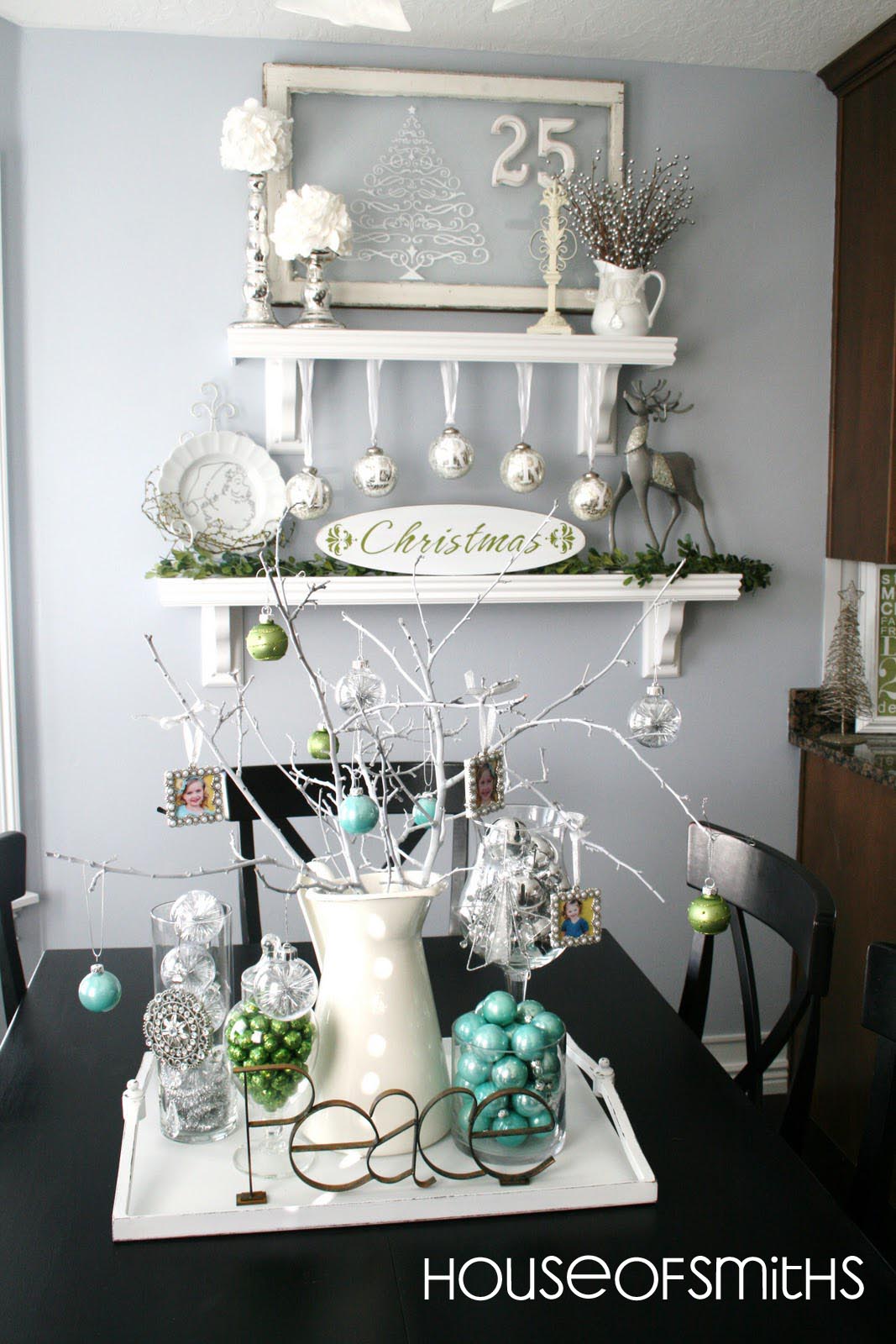  Blue  Green White and Silver  Christmas  Decorating  Ideas 