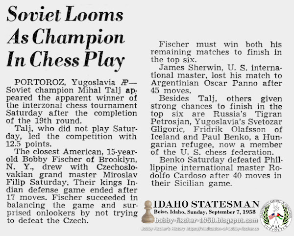 Soviet Looms As Champion In Chess Play