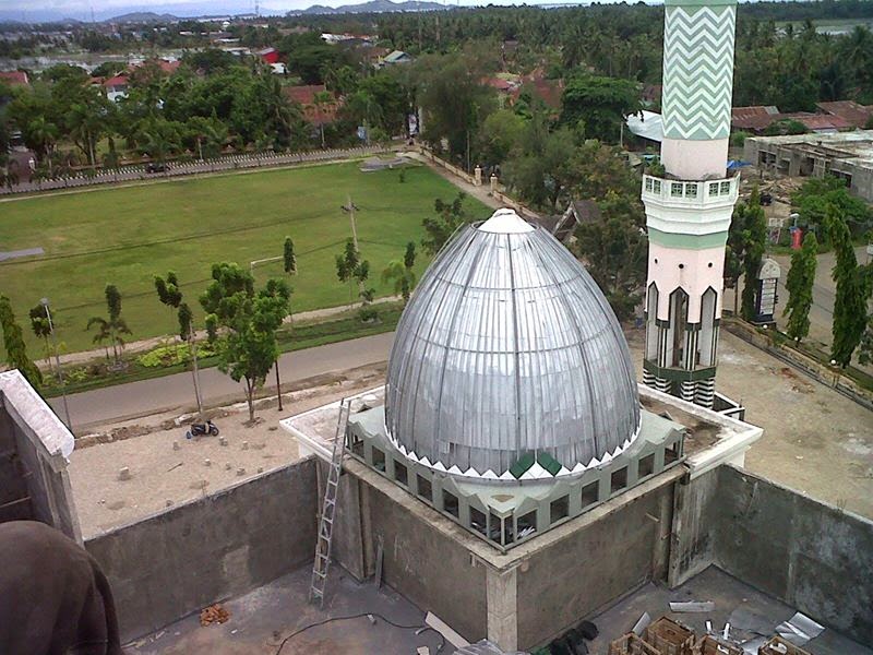  kubah masjid modern, masjid modern, kubah galvalum, kubah enamel, kubah steinlees, kubah putar, motif kubah 