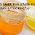 Manfaat Madu dan Lemon Untuk Mengatasi Gejala Batuk Ringan