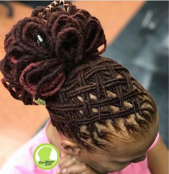 Basket Weave Dreadlock Styles.