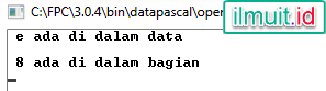 Contoh Program Tipe Data  Set