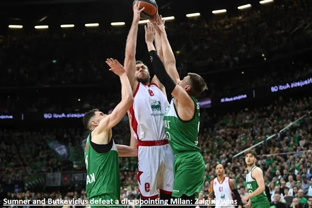 Sumner and Butkevicius defeat a disappointing Milan: Zalgiris wins
