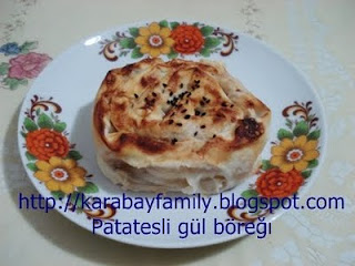 Patatesli gül böreği พายมันฝรั่ง