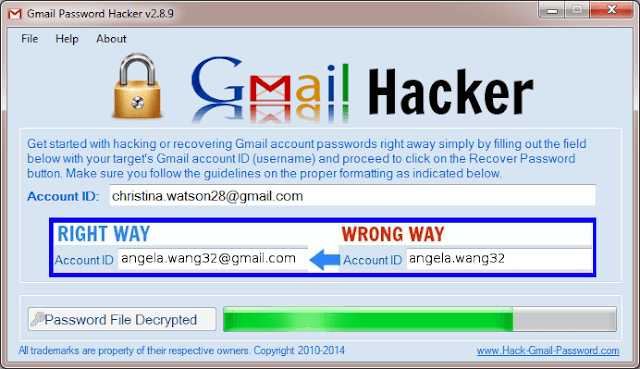 gmail password hacker