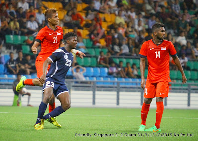 Both Safuwan (21) and Hariss (14) are the two overseas-based Lions starring for Singapore in this 2015 friendly against Guam