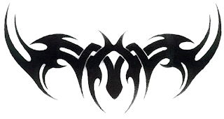 Bats Tribal Tattoos Design in Lower Back