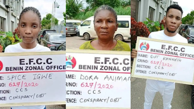 EFCC Arrests UNIPORT Student, His Mother And Girlfriend Over Fraud (Photos)