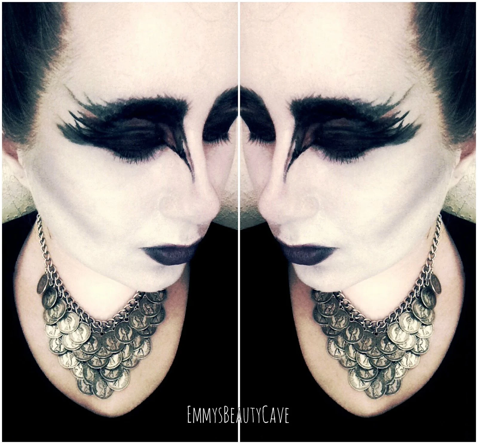 Black Swan Halloween Makeup Look Tutorial EmmyWritesAbout