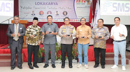 Kapolres Indramayu AKBP Dr. M. Fahri Siregar Hadiri Acara Loka Karya HPN Tahun 2023 Yang Diselenggarakan oleh SMSI Perwakilan Indramayu.