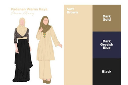 40+ Trend Terbaru Baju Coklat Muda Tudung Warna Apa