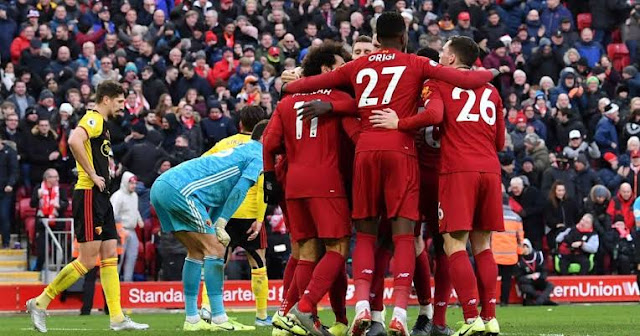 Hasil Pertandingan Liverpool vs Watford: Skor 2-0