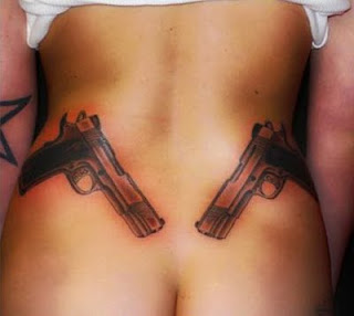 gun tattoos, tattoos