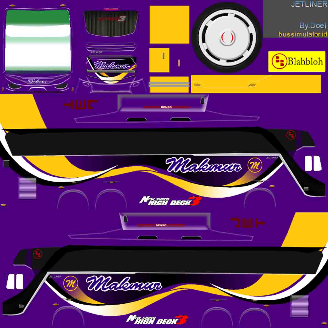 stiker bus simulator makmur