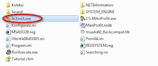 Buka folder tempat program CS-MANPROFIT ini di letakkan
