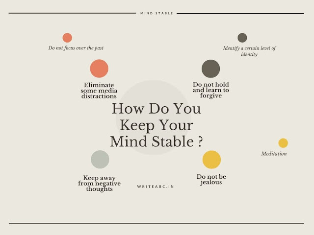 infographic stable mind, infographic of tips of stable mind