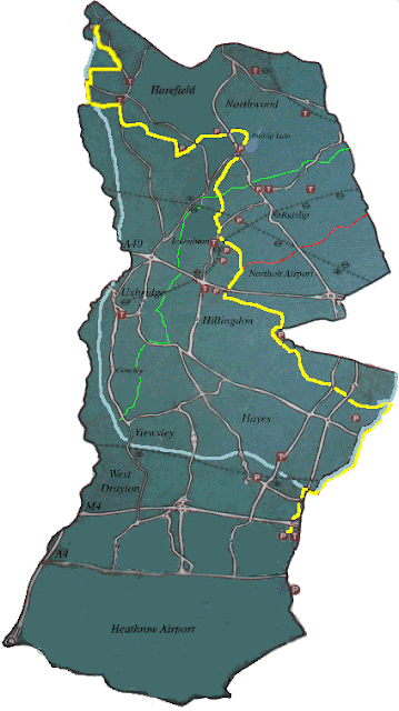 Hillingdon Map Region Political