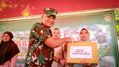 Danlantamal IX Hadiri Upacara Penutupan TMMD Ke-199 Tahun 2024