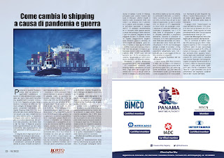 OTTOBRE 2022 PAG. 22 - Come cambia lo shipping a causa di pandemia e guerra