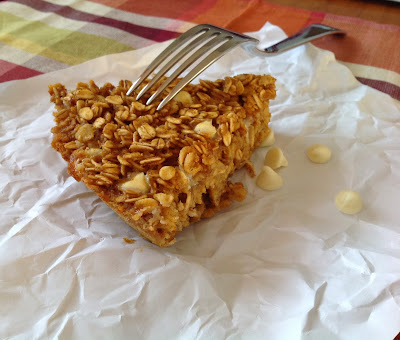 Pumpkin and White Chocolate Chip Baked Oatmeal